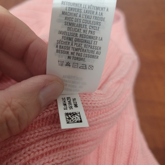 Aerie Womens Pink Knit Crop Tank Top. Large NWT - Picture 6 of 9